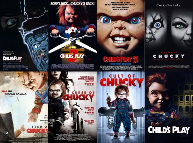 Child’s Play movie franchise poster collage